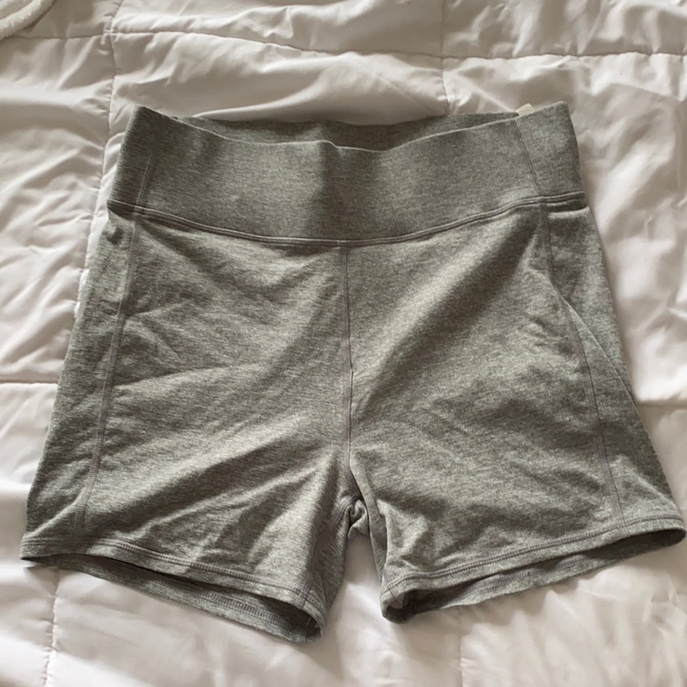 Free People Grey Biker Shorts
